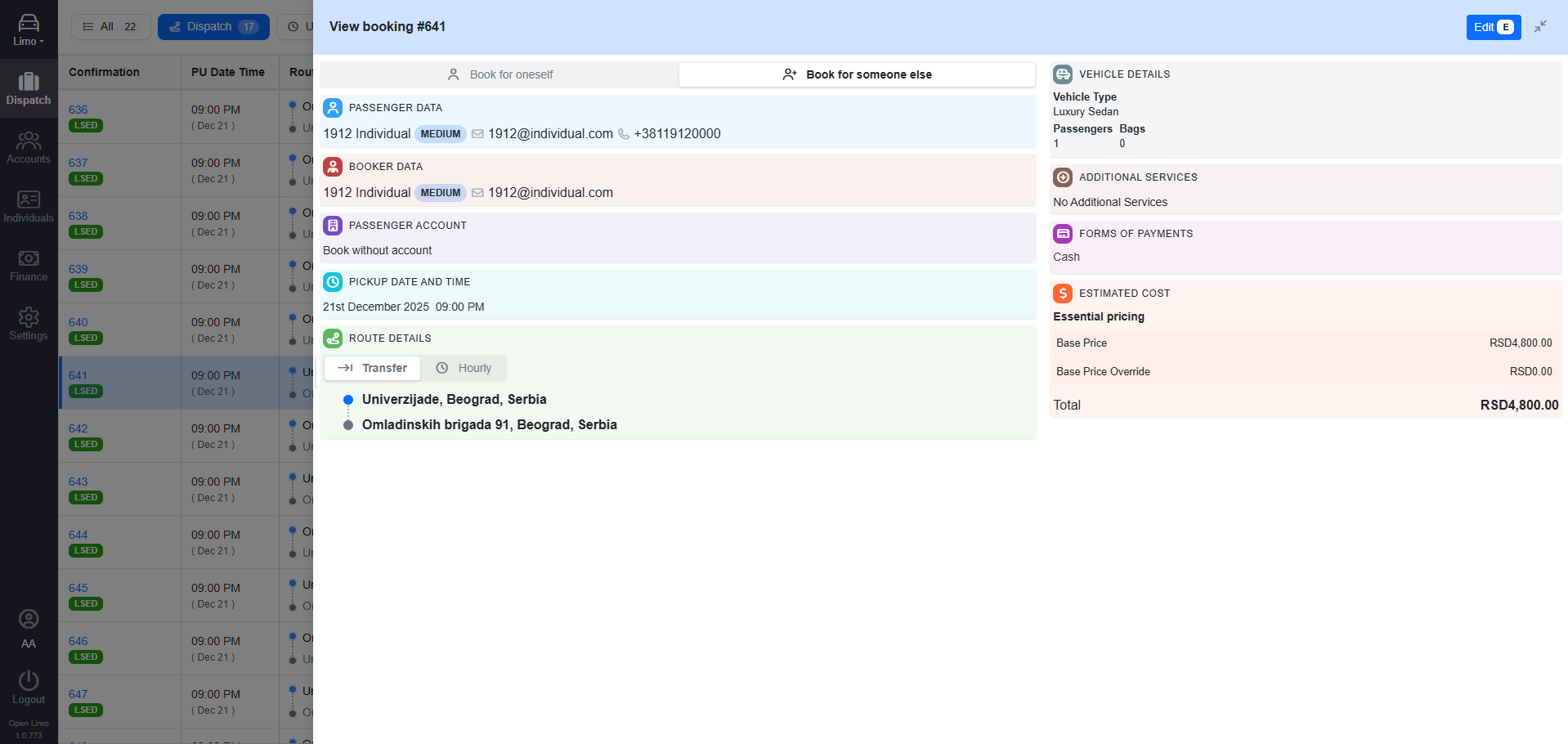 Create Bookings in Seconds